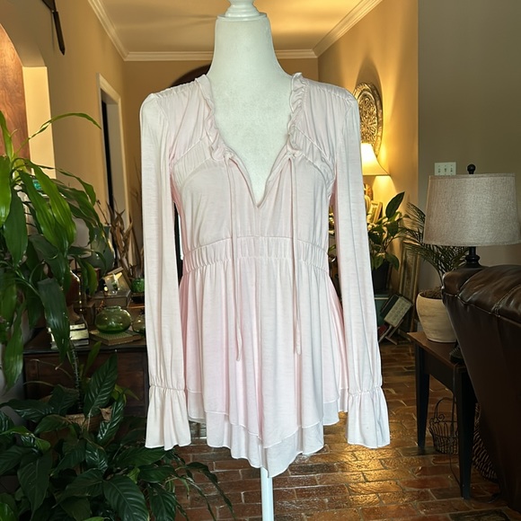 Boston Proper Poet ruffle top szXS - Picture 4 of 12